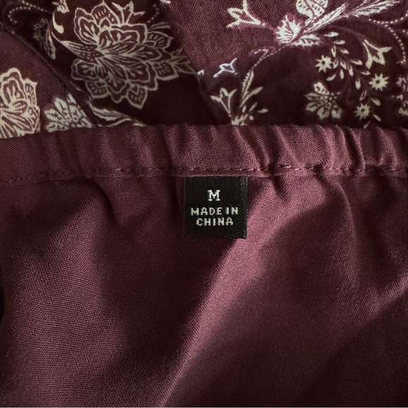 New! Madewell Olivia Floral Splitneck Puff-Sleeve Mini Dress Medium 23312 - Picture 11 of 16